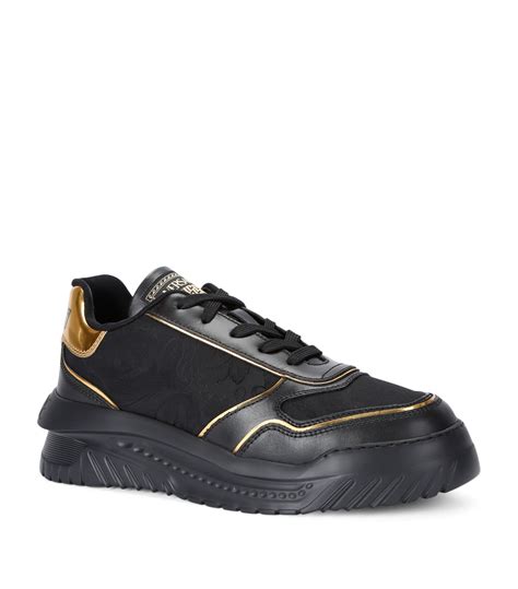 Versace Odissea Black Leather Men's Sneakers│EU45 